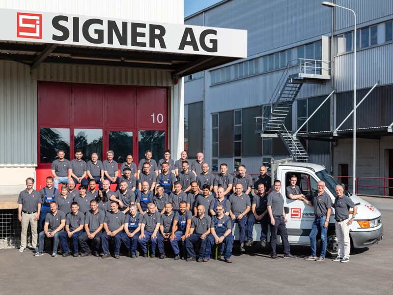 Das gesamte Team der SIGNER AG