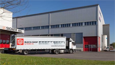 Signer-LKW "Blechshop"